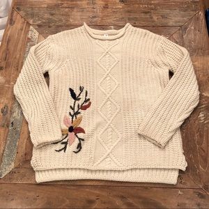 Floral Knit Sweater